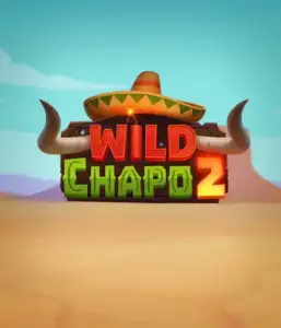 Experience the colorful Mexican desert with Wild Chapo 2 slot by Relax Gaming, highlighting a whimsical bull wearing a sombrero amid a serene desert backdrop. This image portrays the excitement and culture of the game, ideal for players who enjoy unique themes, offering a captivating adventure.