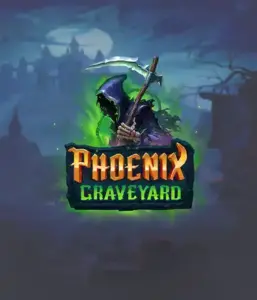 An immersive view of ELK Studios' Phoenix Graveyard slot, with its hauntingly beautiful graveyard and phoenix symbols. This image captures the slot's innovative expanding reels, alongside its gorgeous symbols and dark theme. The artwork conveys the game's mythological story of resurrection, attractive for those drawn to mythology.